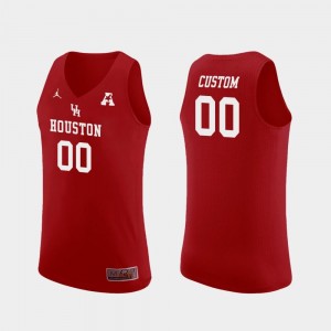Replica Jordan Brand College Basketball Custom Jersey For Men's Red Cougars #00