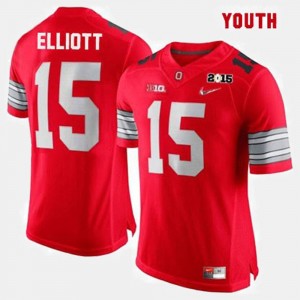 Kids Jersey College Football Red Ohio State Buckeyes Ezekiel Elliott #15