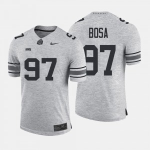 For Men's Jersey Gray Gridiron Gray Limited Ohio State Joey Bosa #97